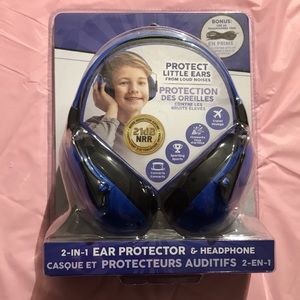 2-in-1 ear protectors and headphones for kids noise reduction NEW